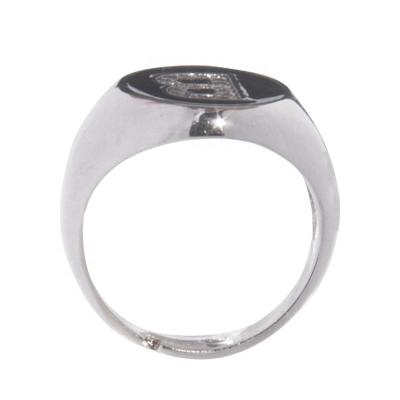 China IEAR CLASSIC Adjustable Letter Ring For Italy Style Initial Rings Letter Letter Ring for sale