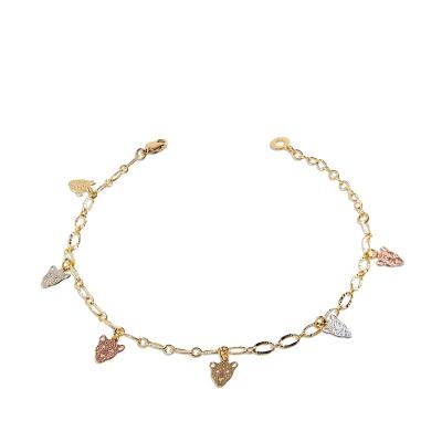 China IEAR Jewelry Suppliers Trendy Gold Plated Anklets For Women Ankle Bracelet Gold Plated Anklet for sale