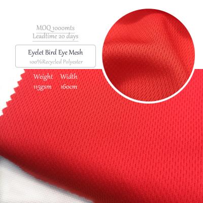 China Stretch Moisture Wicking Birdeye Bird Eye Mesh Polyester Sports Jersey Sportswear Quick Dry Fabric for sale