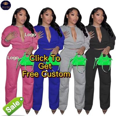 China Women's Two Piece Pants High Waist Breathable Wide Leg Tracksuit Set Jogging 2022 Set Of 2 Piece Set Women Pants for sale