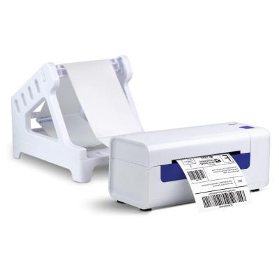 China Black and White Paper Width 110mm Thermal Label Shipping Barcode Label Printer for sale