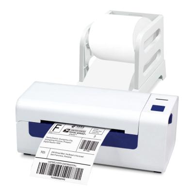 China 104mm 4 Inch 110mm White Color Desktop Printer Ups Bar Code Label Paper Roll Thermal Transfer Printer for sale