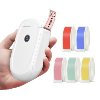 China Portable Mini Adhesive Direct Labels Printer Thermal Paper Label Sticker Roll Printer Barcode Printer for sale