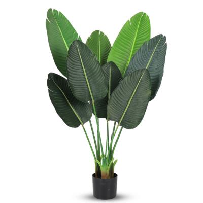 China Natural High Quality 1.2M/1.6M/1.9M Artificial Traveler Banana Touch Plant With Potted Artificial Potted Plant For Home Deco for sale