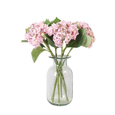 China Wholesale HIGH QUALITY artificial flower natural touch hydrangea rose hydrangea wedding decoration for sale