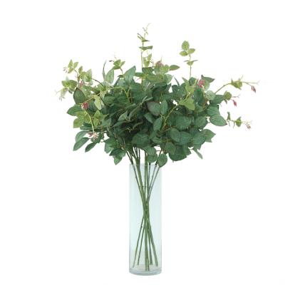 China Hot Sale Eco-friendly Artificial Plant Artificial Amazon Green Leaf Rose Leaves Artificial Flower Arrangement for sale