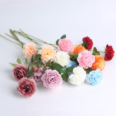 China High Simulation Real Touch Peonies Artificial Flowers Peony Wholesale White Silk Peony Flowers For Wedding Supplies for sale