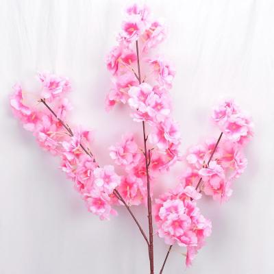 China Real Touch Plant Fake Flower Artificial Flowers Wholesale Artificial Cherry Blossom Branches For Wedding Decoration Home Decoration for sale