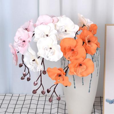 China Artificial Real Touch Orchids Real Touch Orchids Wholesale Artificial Flowers Fake Orchids For Wedding Decoration for sale