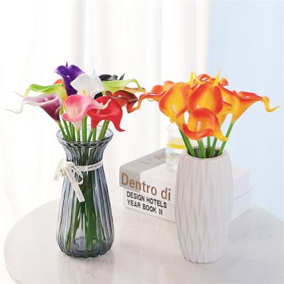 China Wholesale Real Touch Calla Lily Fake Calla Lily Plant Real Touch Artificial Flowers For Home Decoration for sale