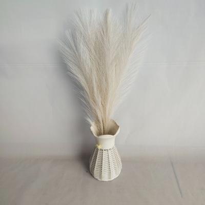 China Amazon 45cm Small Artificial Pampas Grass Plant Eco-friendly Material Hot Selling Pampas Grass For Wedding Decoration for sale