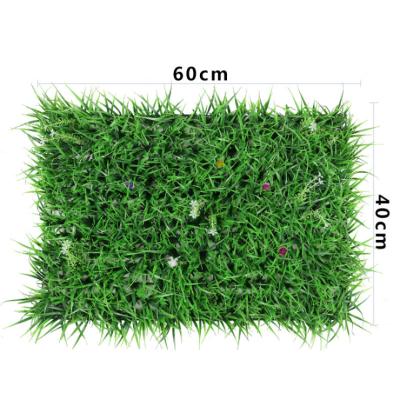 China Eco-friendly Fake Grass Wall Material 40cm*60 Artificial Grass Wall Green Grass Wall Backdrop For Wedding Decoration for sale