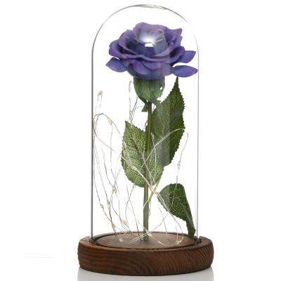 China Eco-Friendly New Product Handmade Artificial Preserved Rose Flower Valentine Gift For Wedding for sale