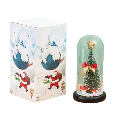 China Eco-friendly amazon sale valentines gift box christmas decoration valentines day gift in glass dome for sale