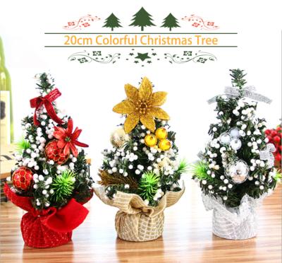 China Wholesale 2021 Eco-friendly Manufacturers Christmas Gift 20cm Mini Christmas Tree For Christmas Decoration Supplies for sale