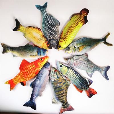 China Viable Soft Fish Toy Swing Fish Cat Mint Toy Sports Interaction Electric Move Disc Fish Pet Toy for sale