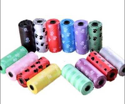 China Sustainable Muliti Color Dog Poop Bags Refill Rolls 38% Biobased Poop Bags Dog Waste Bags for sale