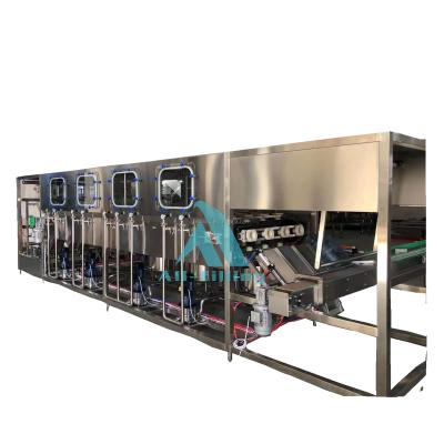 China 2021 New Generation Food Bottled 20 Liter 5 Gallon Bottling Machine Washing Filling Capping Plant for sale