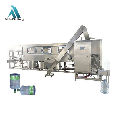 China Automatic 3/5 Gallon Bottled Water Filling Machine Barrel Water Production Line Food Plant for sale