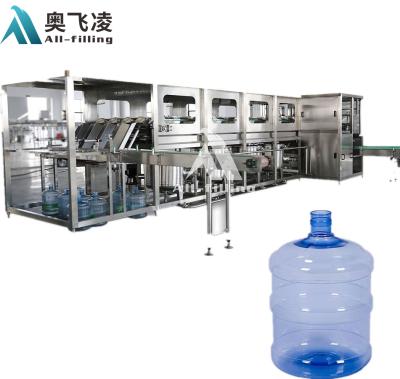 China 600BPH 19L 20L 5gallon Automatic Food Water Filling Machine Bucket Filling Production Line for sale