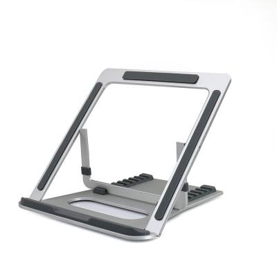 China Adjustable Portable Laptop Riser (Height) Adjustable Ergonomic Aluminum Laptop Stand for sale