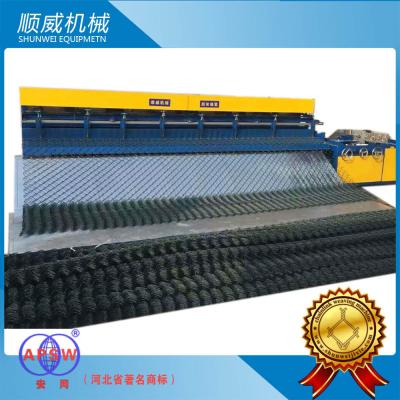 China PVC Wire / High Carbon Wire Automatic Chain Link Fencing Machine ISO9001 Certification for sale