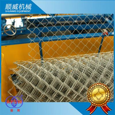 China 5.5kw Power Chain Link Fence Making Machine 3m Width Knuckle Edge for sale