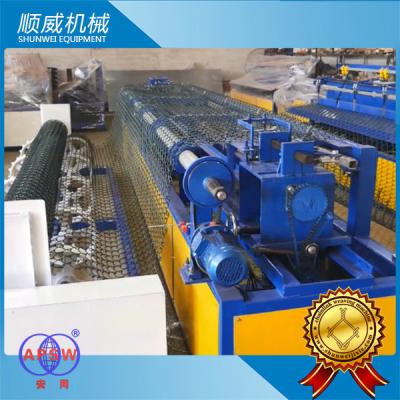 China Chain Link Fence Making Machine 4.2m Weaving Breadth PLC automatic controller for sale