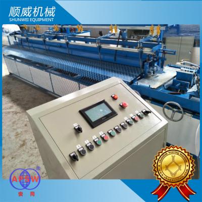 China 4.2m Diamond Mesh Wire Making Machine for Sports Ground / Garden Fencing for sale