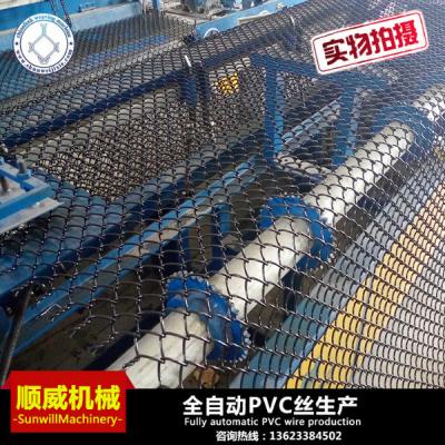 China PLC Control Chain Link Fence Weaving Machine 3.5m Weaving Breadth for sale