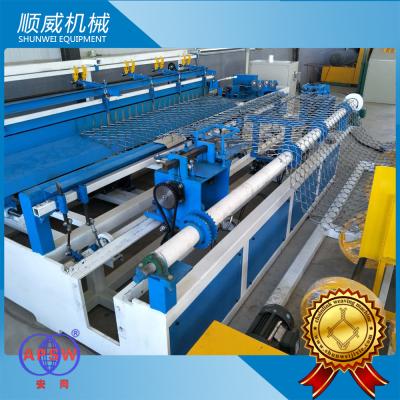 China Chain Link Wire Machine White And Blue color  , Chain Link Fence Making Machine for sale