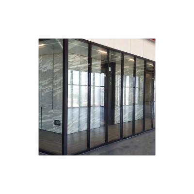 China Leisure facilities wall thickness is 108mm double layer tempered transparent glass wall hospital fireproof all steel partition wall building m for sale