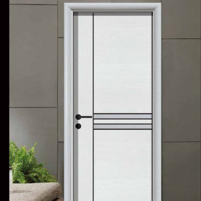 China Professional production of sound insulation solid wood door glass partition door high quality environmental protection green wooden door for sale