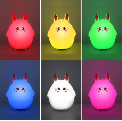 China CH-M316 Wireless Mini Speaker Night LED Light Lamp Waterproof Rabbit Cartoon Shape Portable Music Player for sale