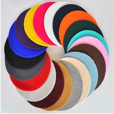 China Wholesale COMMON Military High Grade Quality Woolen Knitted Hat Candy Colored Fashion Beret Beret Hats For Girls Custom Made Female Adults for sale