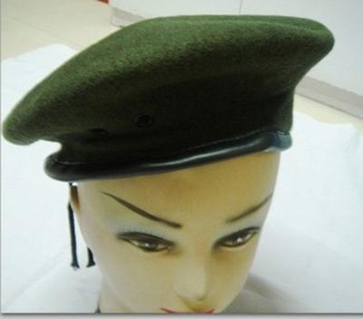 China Soft Touch Feeling Custom Military Beret Hats for sale