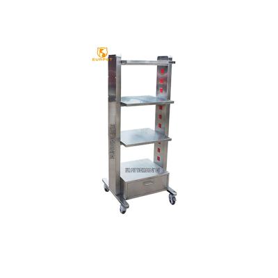 China Hospital Medical Emergency Treatment Oxygen Trolley Cylinder Veterinary Trolley Medical Trolley EURPET Trolley for sale