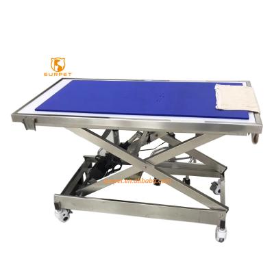 China Viable Hydraulic Electric Veterinary Veterinary Veterinary Pet Bed Operation Table Pet EURPET Examination Veterinary Table Mat for sale