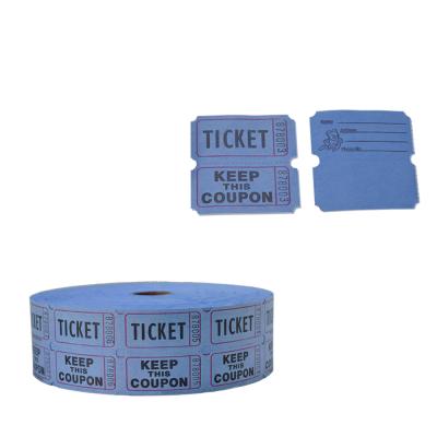 China paper & Cardboard Raffle Tickets Consecutively Numbered Double Ticket Roll, Blue, 2000 Tickets Per Roll for sale