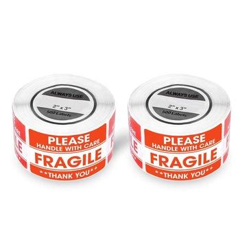 China Hot-selling 2x3 permanent inch fragile caution labels for sale