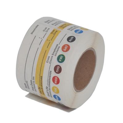 China Universal soluble dissolution label with article preparation use by and shelf life for sale