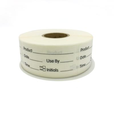 China Dissolving 1x2 Inch Custom Water Soluble Labels For Food Rotation for sale