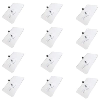 China 10 Pieces Viable No Mark Stickers Nail Free Wall Hook Screw Adhesive for Bathroom Kitchen Living Room Bedroom Fixtures for sale