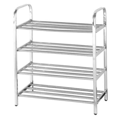 China Sustainable Multi-Layer Stainless Steel Shoe Rack For Easy Assembly Of Economical Household Shoe Rack for sale