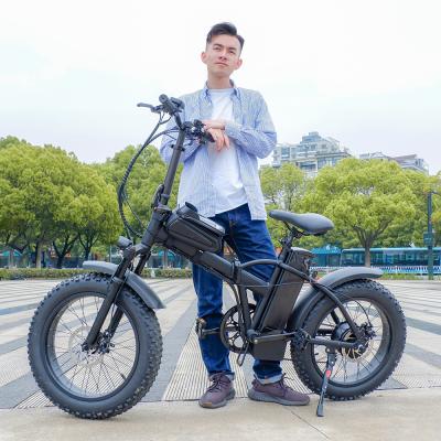 China Cheap rear gearless motor 48v 500w aluminum alloy folding electric bicycle bicycle for sale for sale