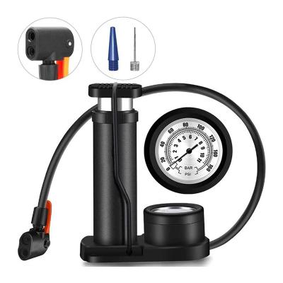 China Scooter Tires Portable Mini Road Bike High Pressure Foot Floor Bicycle Pump for sale