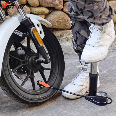 China Scooter tires manufacture new supplier single barrel cylinder air inflator foot pump car van bicycle type for sale