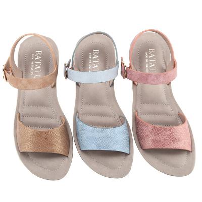 China Cushioning Grace Design High Quality Summer Sandals Large Size Foot Wear For Women for sale