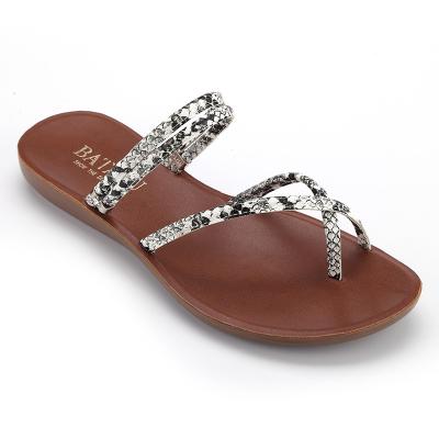 China Hot Selling Breathable Cross Belt Flat Sandals Flops Flip Flops Slippers For Women for sale