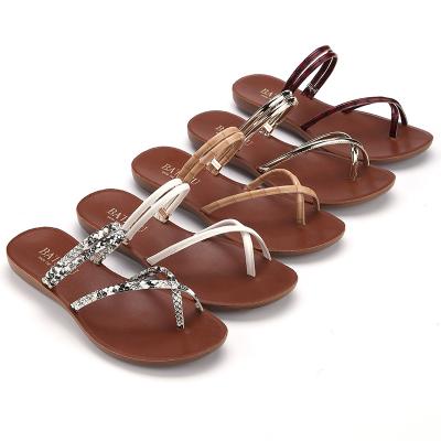 China Fashion Trend Bling PU Diamond Two Ways Wear Thong Cute Summer Slippers for Women for sale